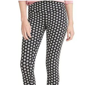 Levi’s Daisy Print High Rise Logo Black White Yoga Athletic Sporty Leggings Med